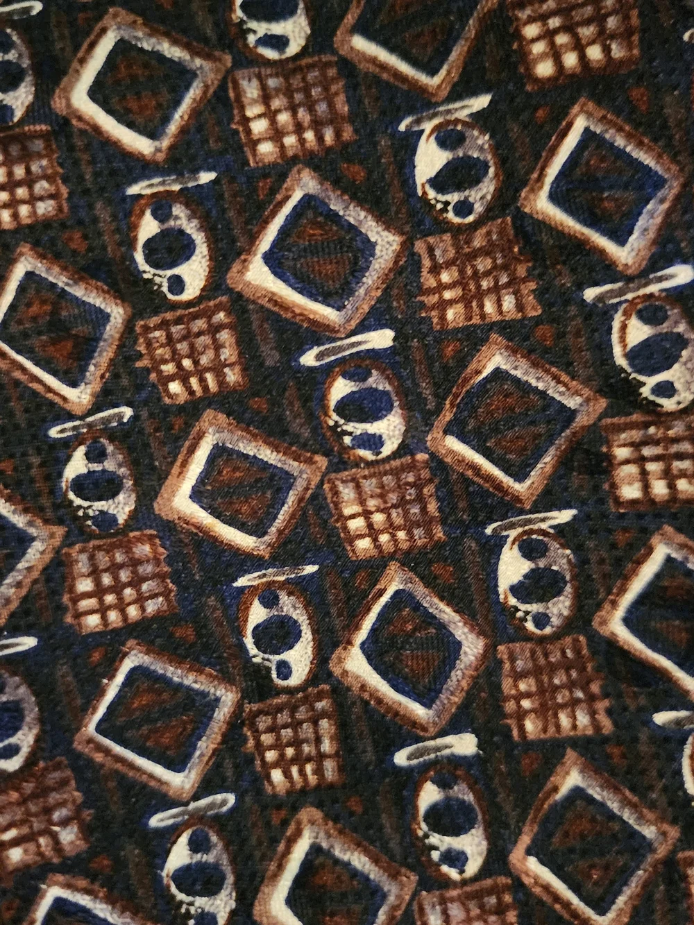 3pc Men’s 100% Silk Tie Lot Van Heusen Honors Surrey Paisley Geometric